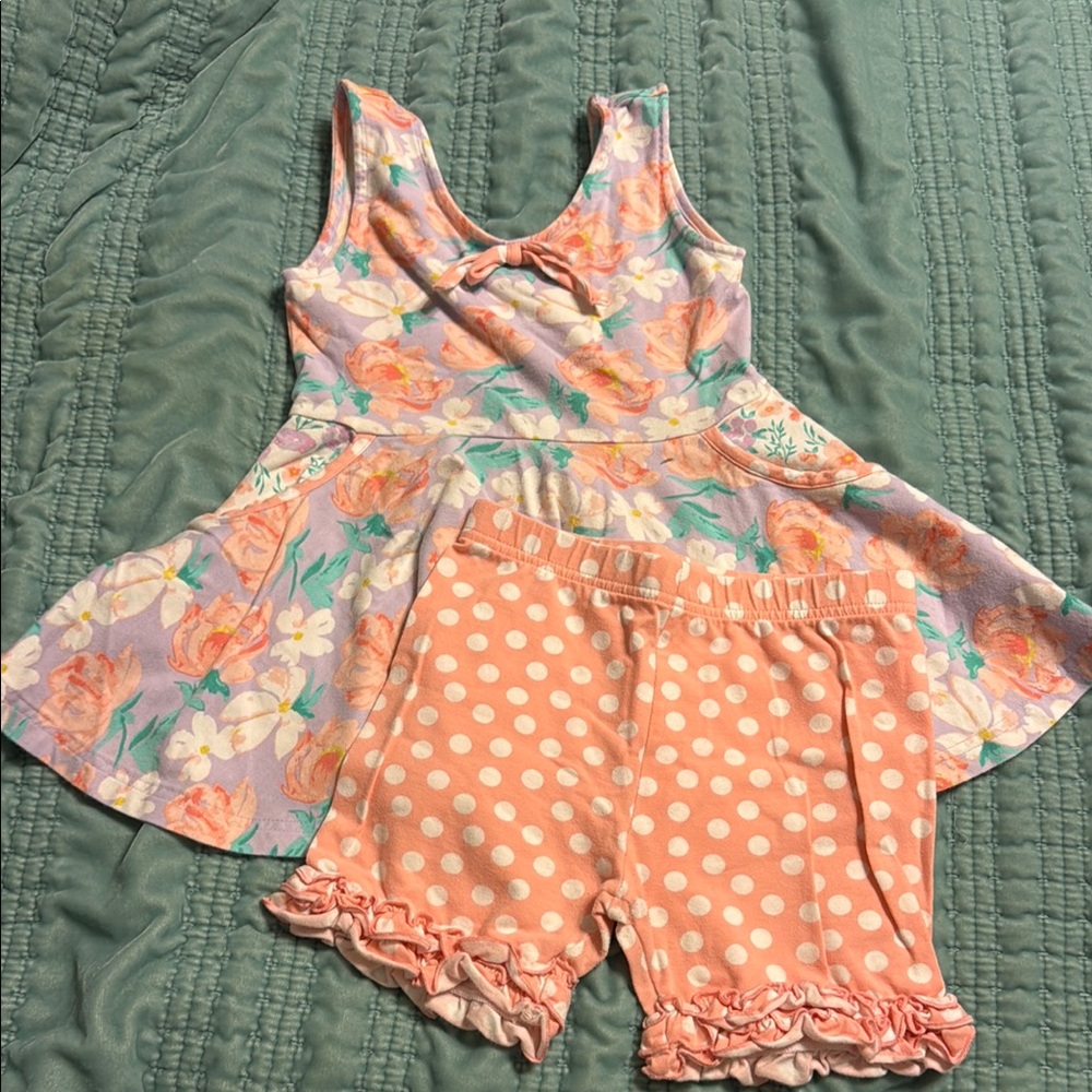 Floral and Polka Dot Kids Set